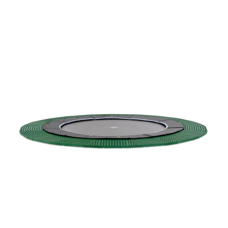 Dynamic groundlevel trampoline ø366cm met Freezone veiligheidstegels
