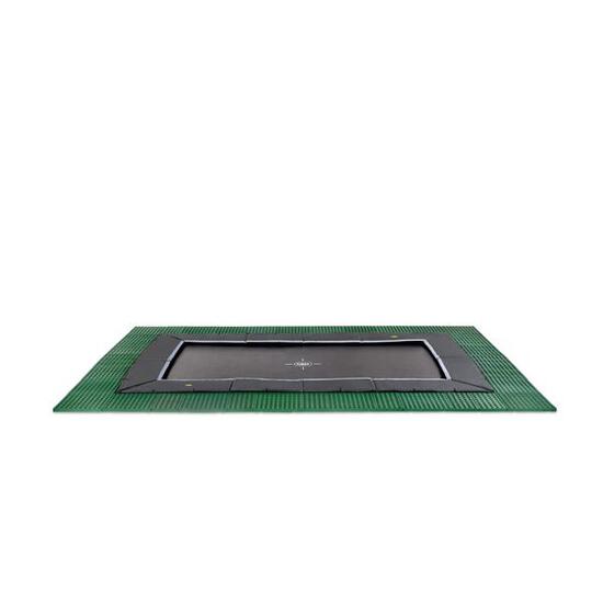 Trampoline enterré au niveau du sol Dynamic 244x427cm avec dalles de