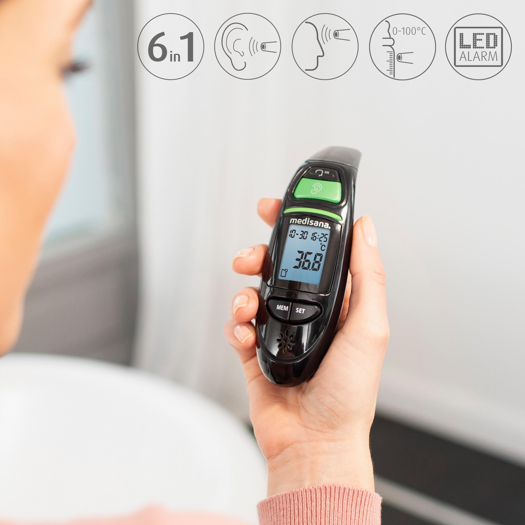 medisana TM 750 termómetro sin contacto con alarma de fiebre 4/7