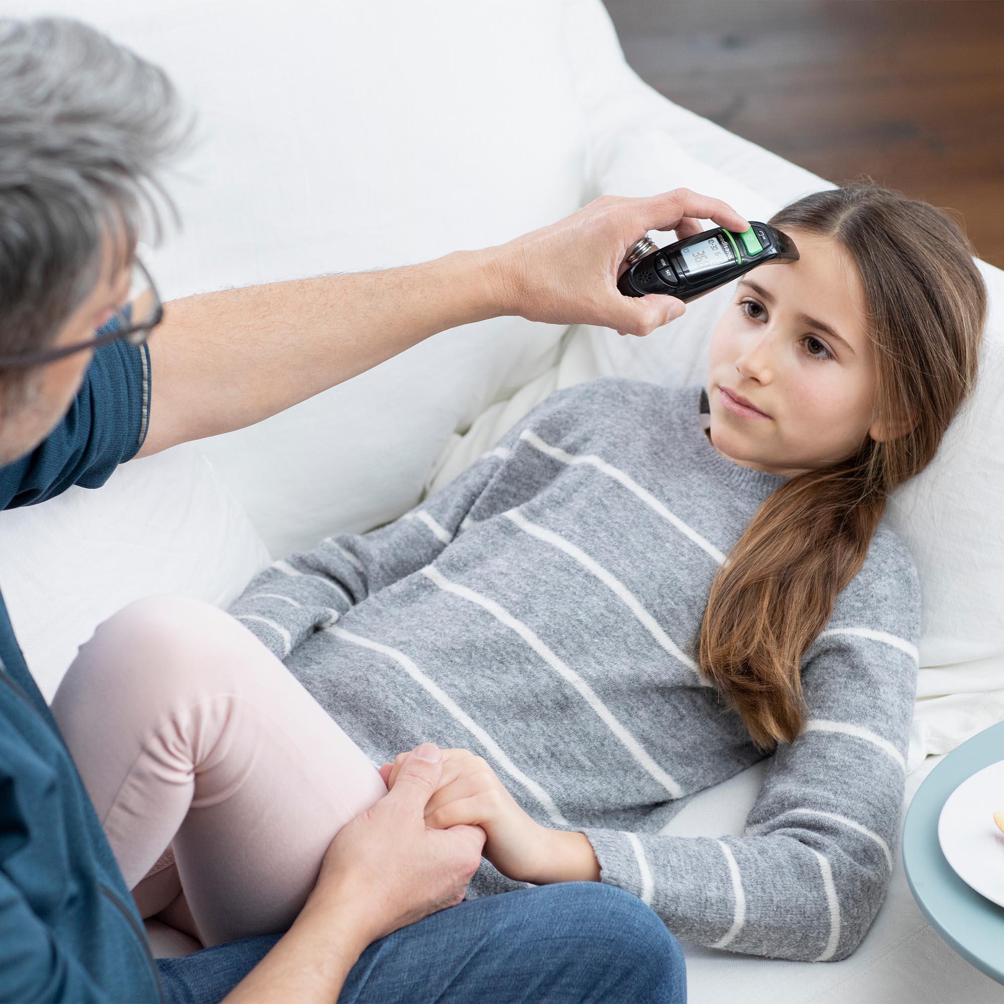medisana TM 750 termómetro sin contacto con alarma de fiebre 3/7