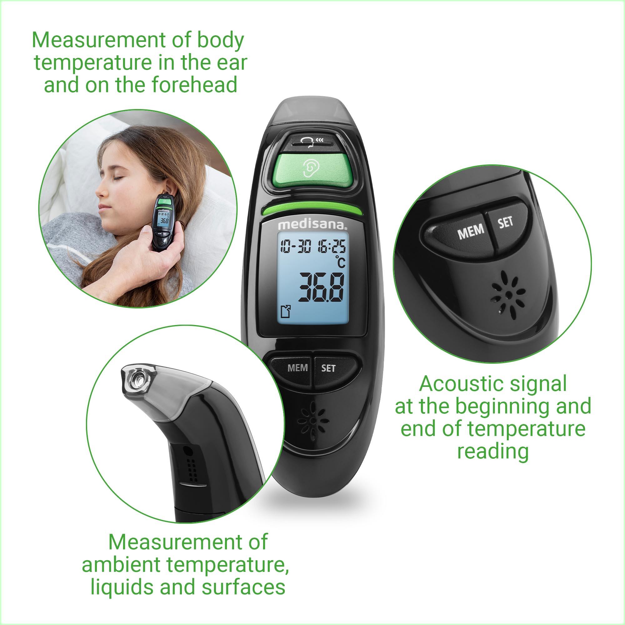 medisana TM 750 termómetro sin contacto con alarma de fiebre 6/7