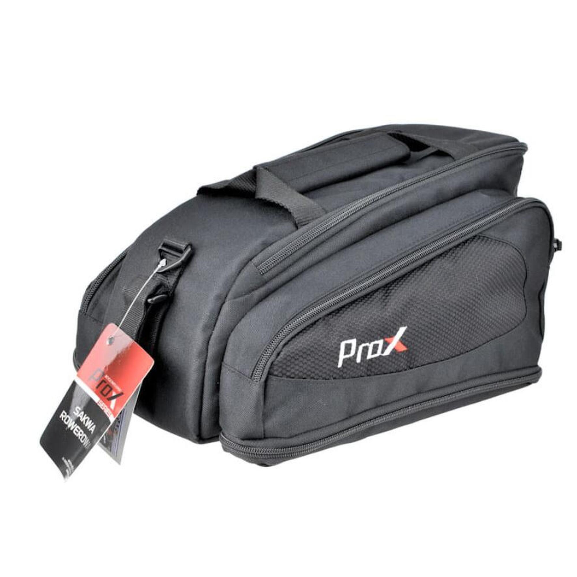 PROX Gepäckträgertasche Trunkbag Sport Design - Einzeltasche 7 - 15 Liter - schwarz