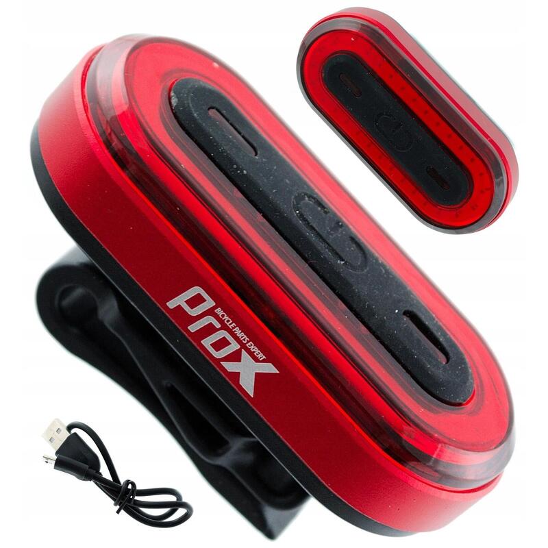 Rood Fietslamp Achterlicht - LED USB Oplaadbaar - 200 meter bereik