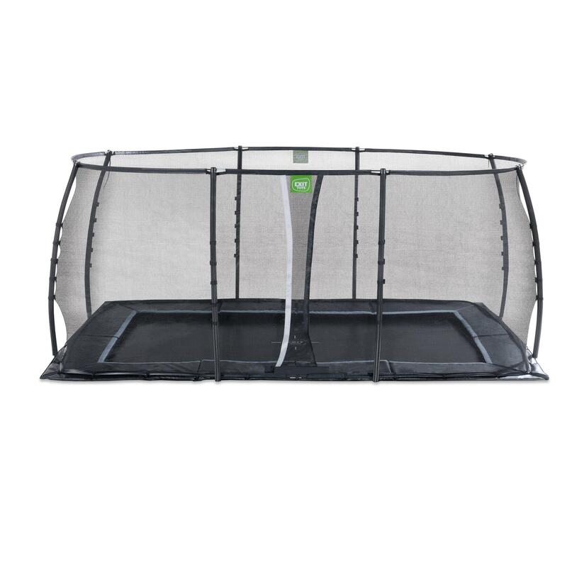 Dynamic groundlevel trampoline 305x519cm met veiligheidsnet