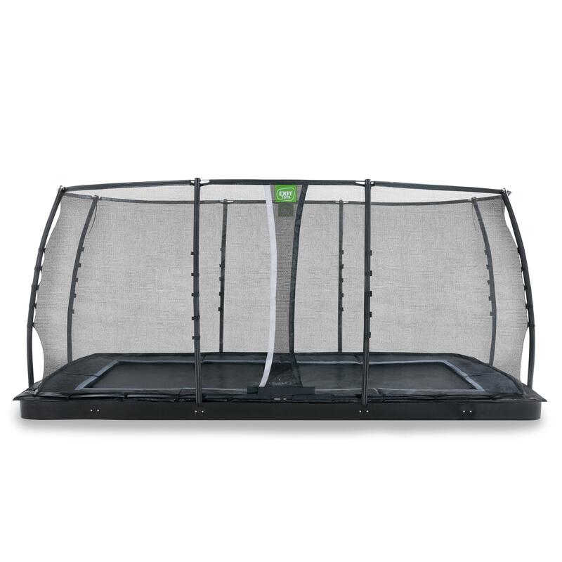 Dynamic groundlevel trampoline 305x519cm met veiligheidsnet