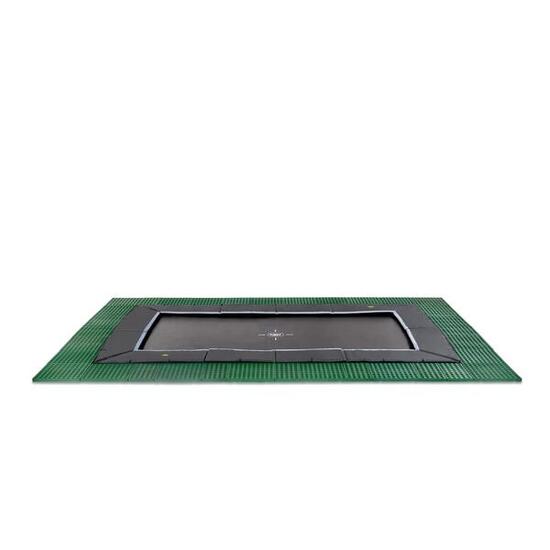 Trampoline enterré au niveau du sol Dynamic 275x458cm avec dalles de