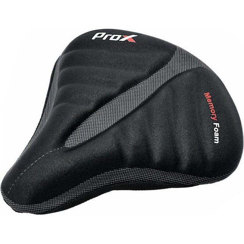 Tapis de selle souple - housse de selle de vélo Memory Foam - 260x240mm - noir