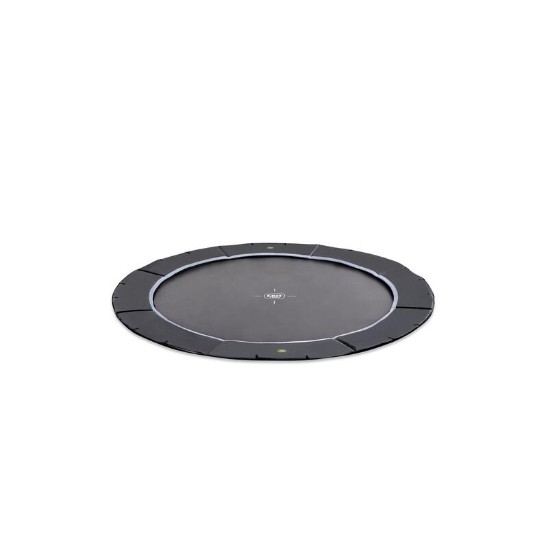 EXIT Dynamic groundlevel sports trampoline ø305cm - zwart