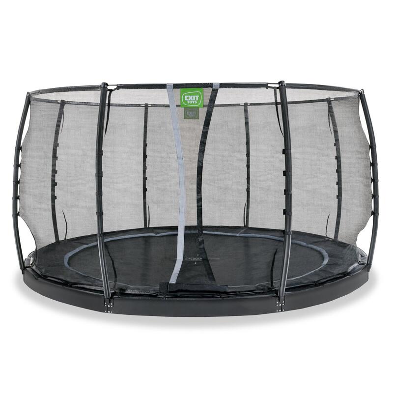 Dynamic groundlevel trampoline ø427cm met veiligheidsnet