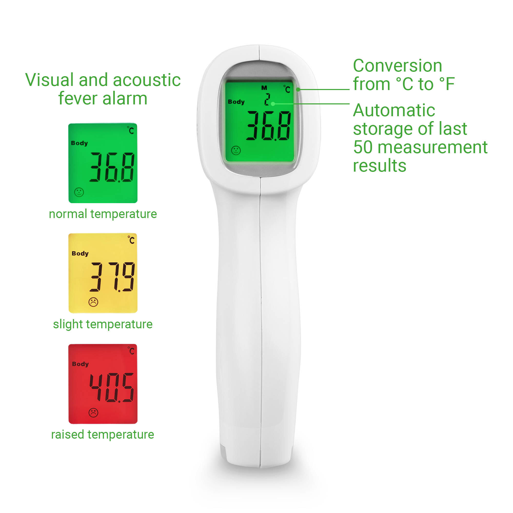medisana TM A79 thermomètre infrarouge frontal sans contact jusqu'à 100°C 5/7