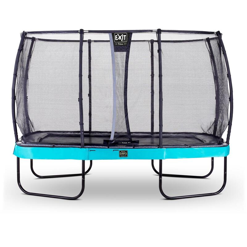 EXIT Elegant Premium trampoline 244x427cm met Deluxe veiligheidsnet - blauw