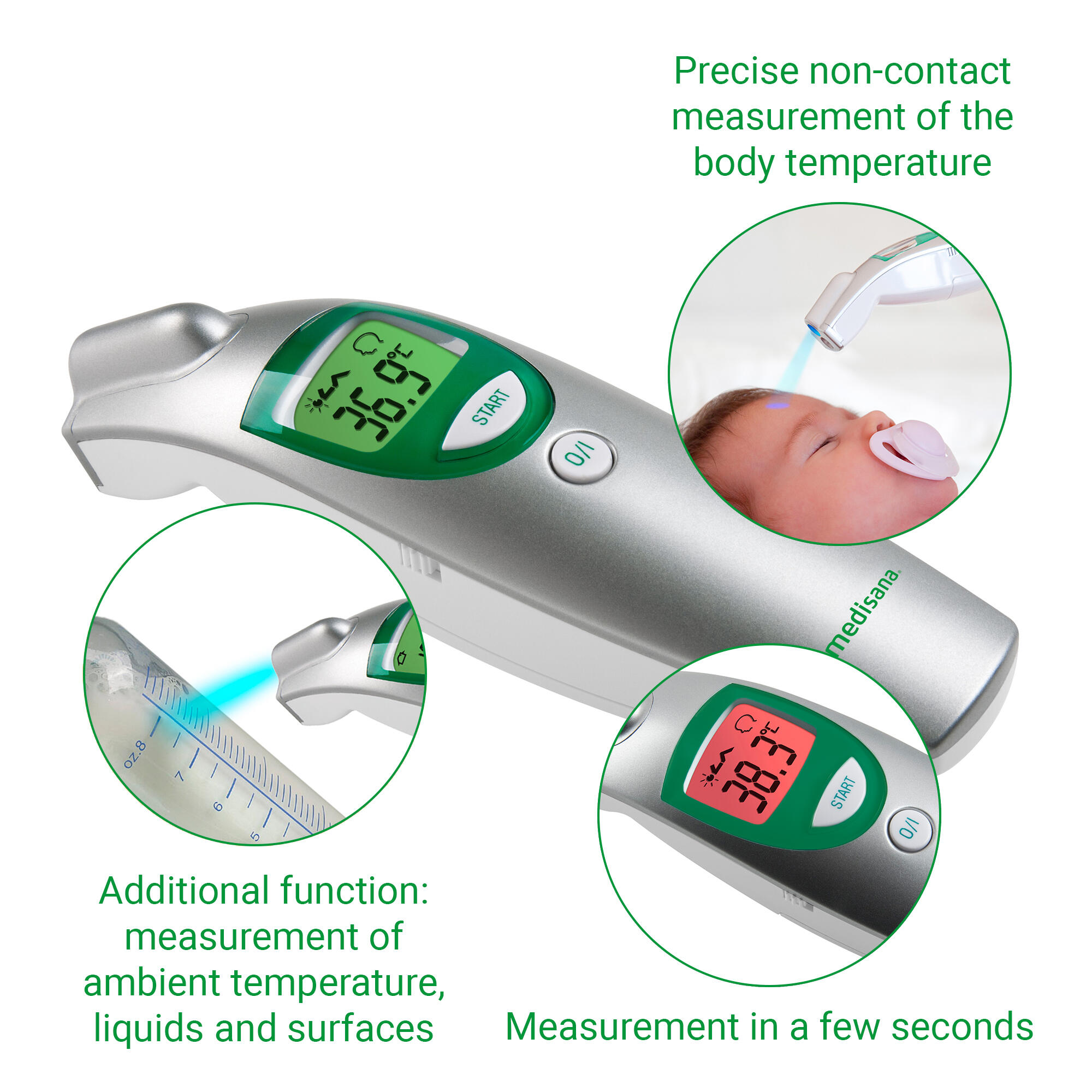 medisana FTN thermomètre digital frontal sans contact 3/7