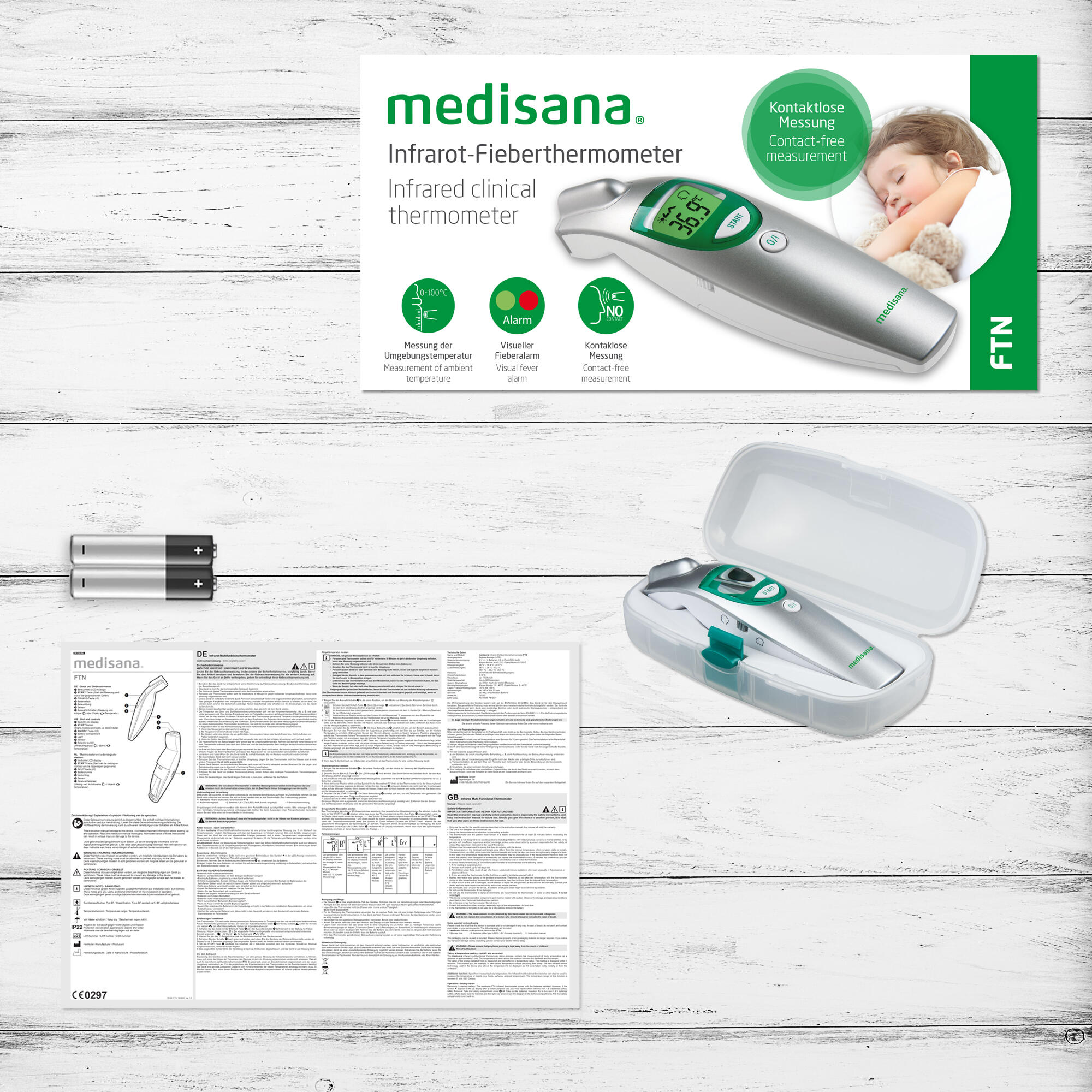 medisana FTN thermomètre digital frontal sans contact 5/7