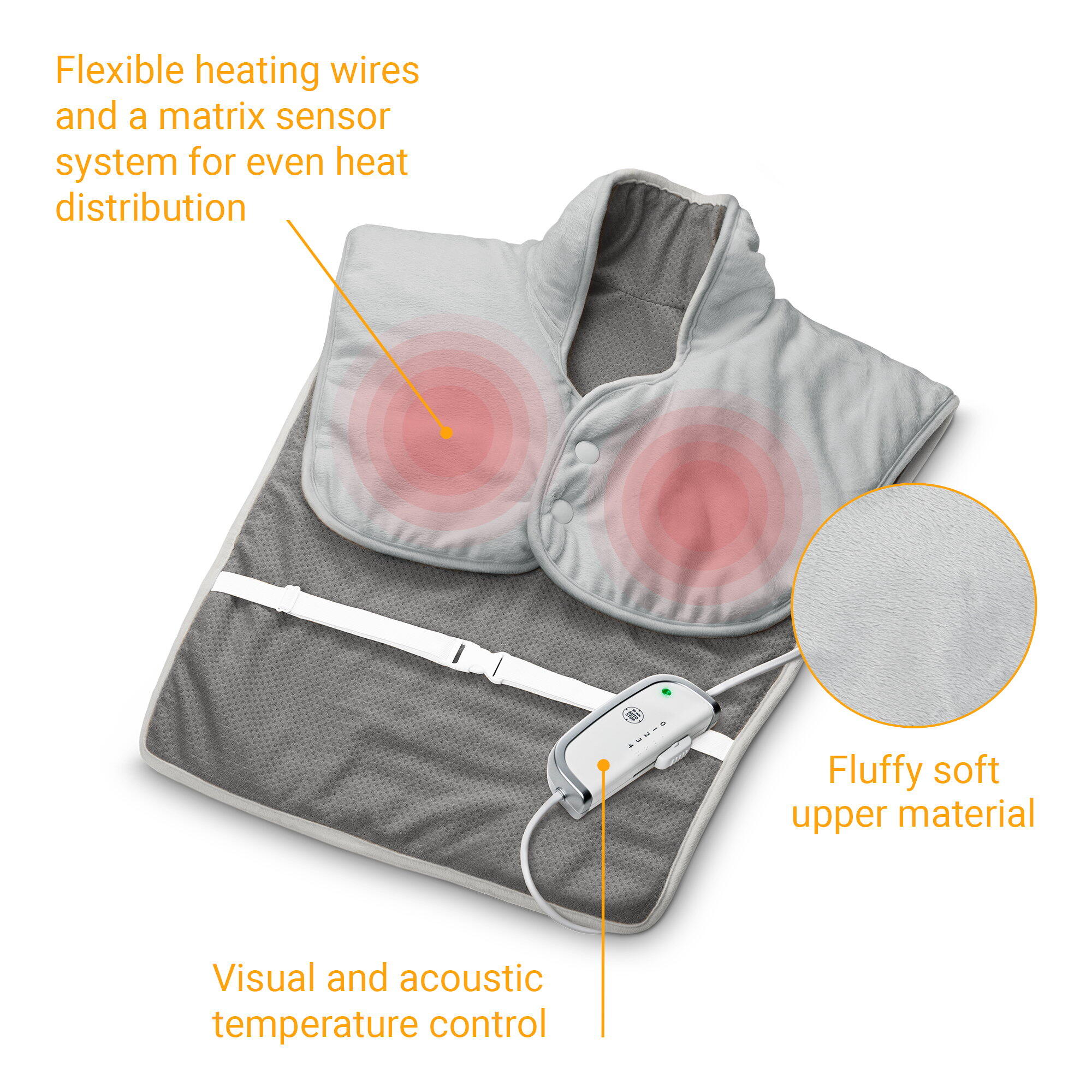 medisana HP 630 coussin chauffant pour la nuque, les épaules et le dos, lavable 6/7