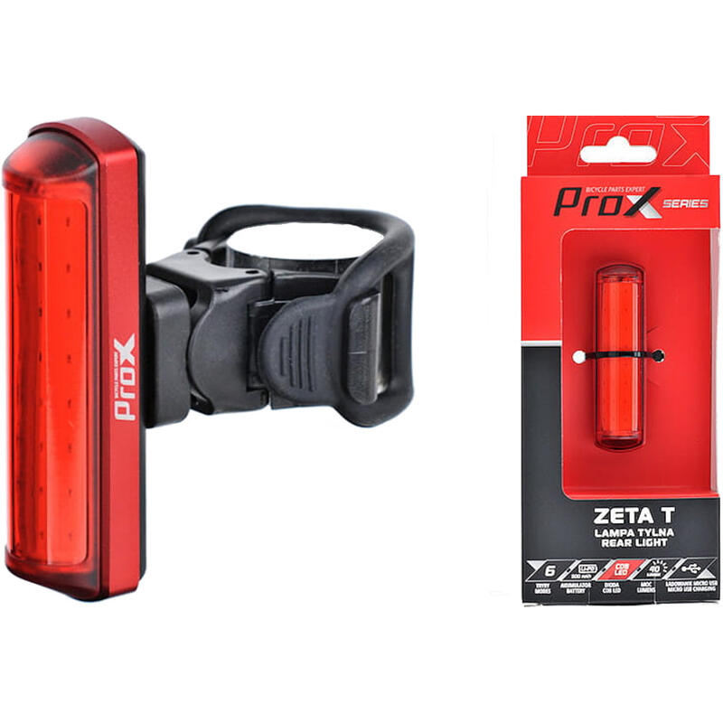 Rood achterlicht Fiets - Fietslamp USB Oplaadbaar - 180° zicht