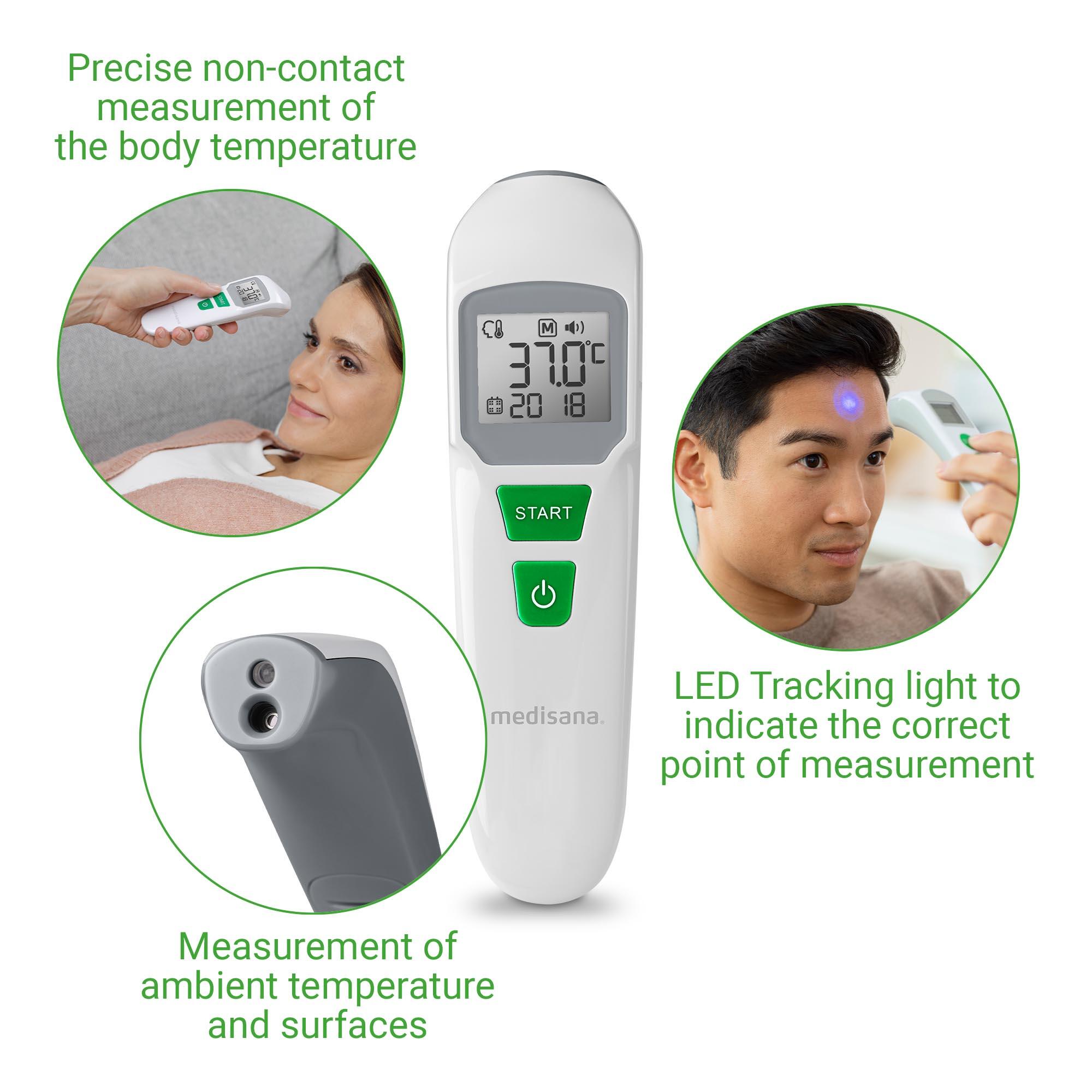medisana TM 760 thermomètre médical sans contact. Alarme de fièvre 6/7