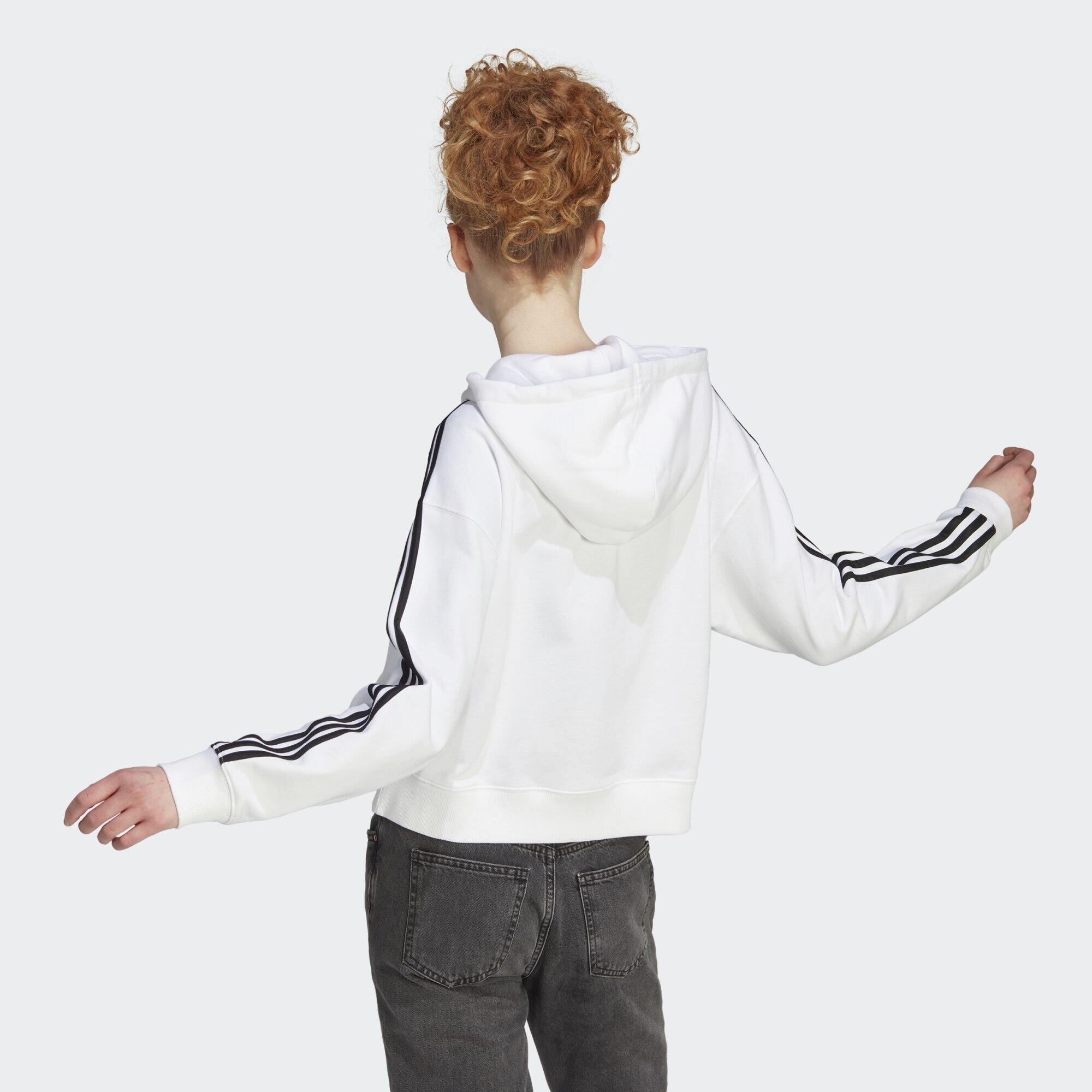 Veste bomber à capuche entièrement zippée en molleton Essentials 3-Stripes 3/5