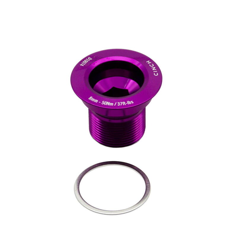 Cinch NDS Crank Arm Bolt M18 - Purple Shiny