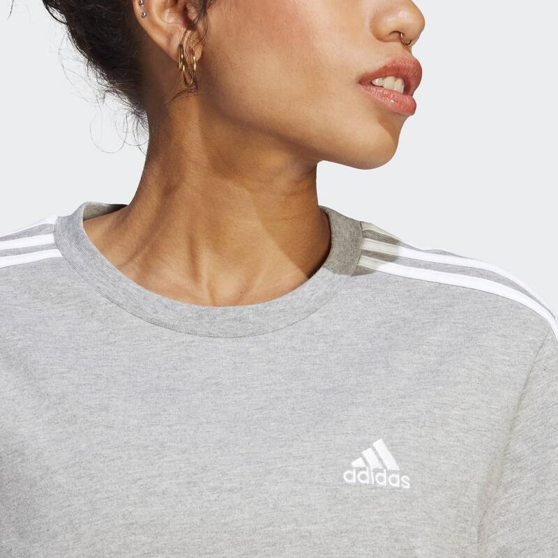 Essentials 3-Stripes Single Jersey Boyfriend Tee Dress ADIDAS - Decathlon