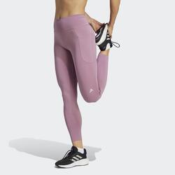 adidas Training leggings with large logo in purple