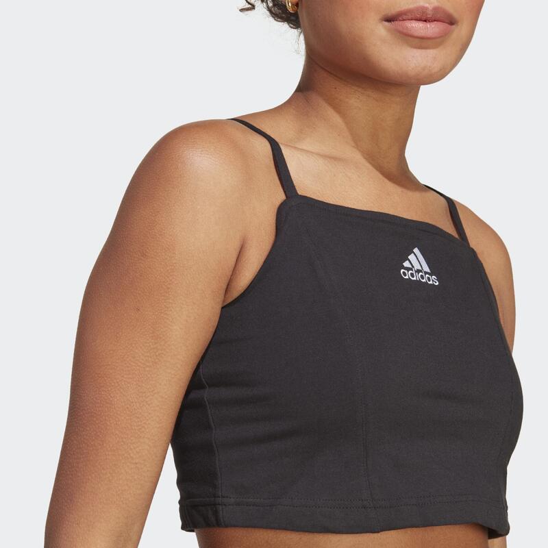 Débardeur d'inspiration corset avec imprimé adidas intégral