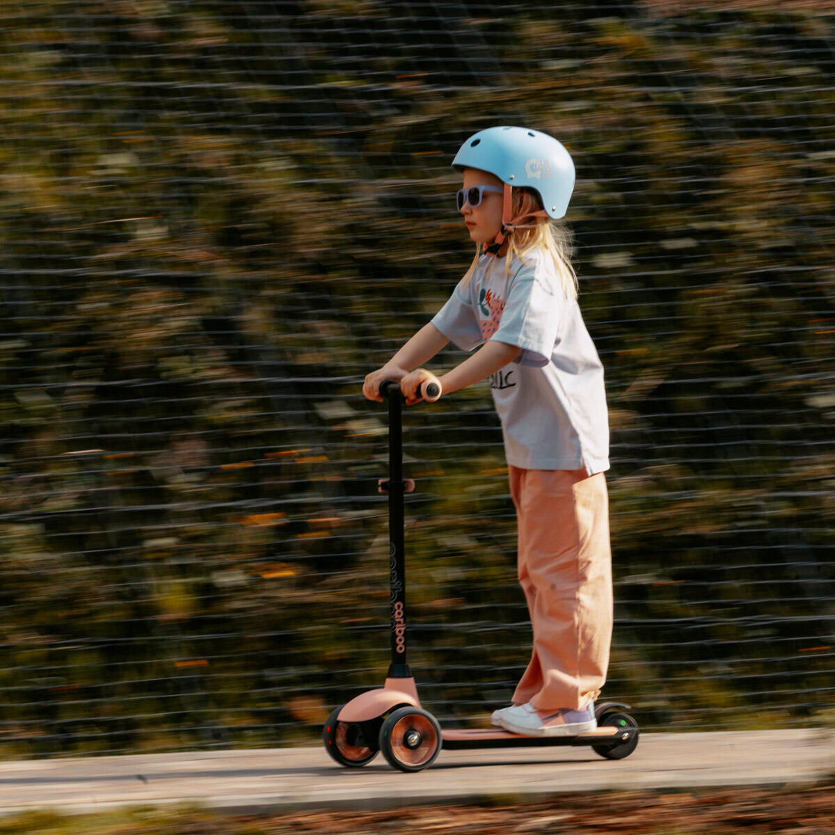 Cariboo Easy Go patinete eléctrico de tres ruedas para niños, rosa 2/7