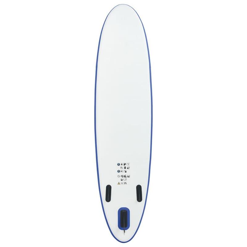 Set de tabla inflable de paddle surf SUP azul y blanco