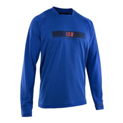 Bike Tee Scrub Amp LS heren blauw