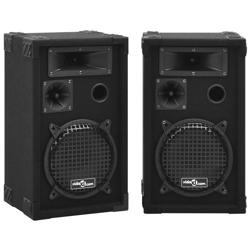 Colunas de palco Hifi profissionais passivas 2 pcs 800 W preto