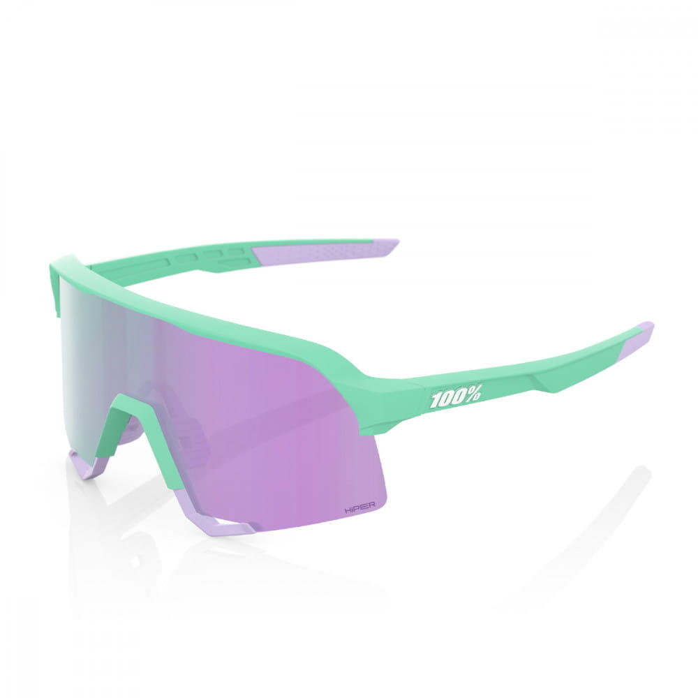100% - S3 - Lentille Hiper Mirror - Soft Tact Mint - Lunettes De Soleil - Bleu - Taille Unique - Decathlon