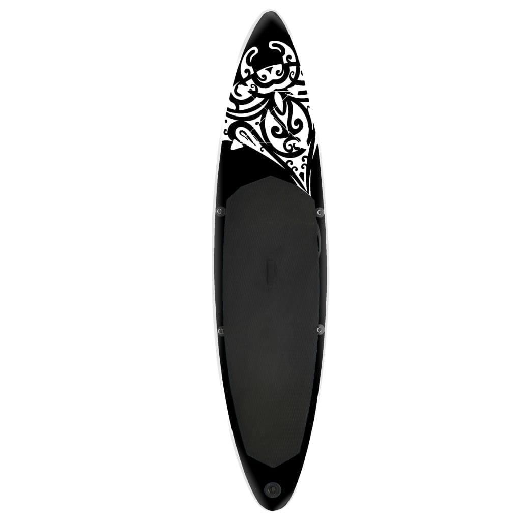 VidaXL Tabla SUP Inflable 305x76x15 cm Negro 4/7