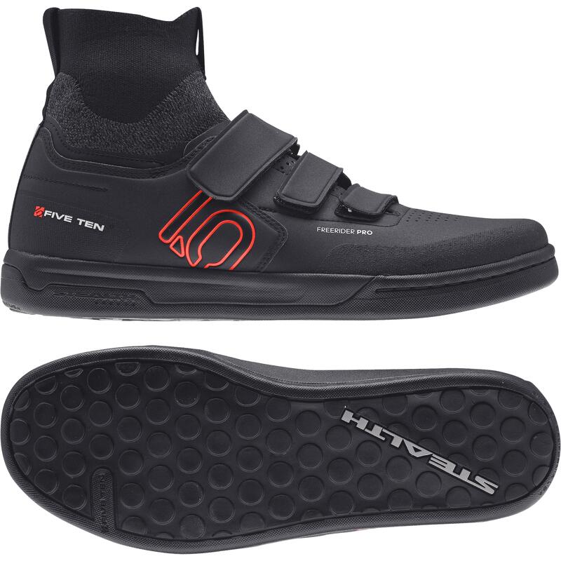 Zapatilla MTB Freerider Pro Mid VCS - Negra/Roja/Gris