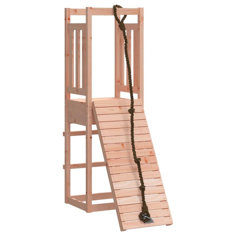 Casa de brincar com parede de escalar madeira de douglas maciça