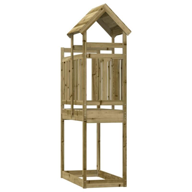 Torre de brincar 52,5x110,5x214 cm madeira de pinho impregnada vidaXL
