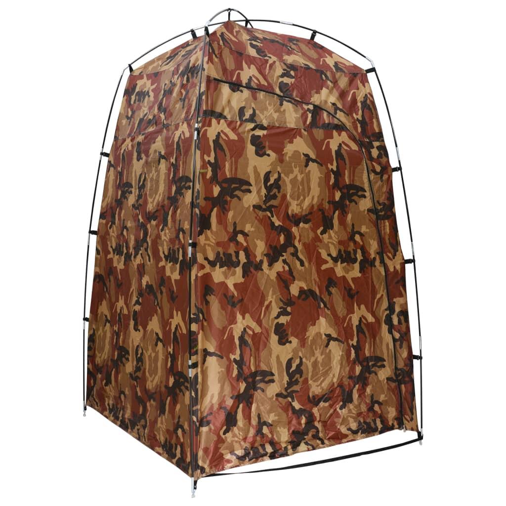 VidaXL Tienda ducha y vestuario camuflaje 130 x 130 x 210 cm 2/5