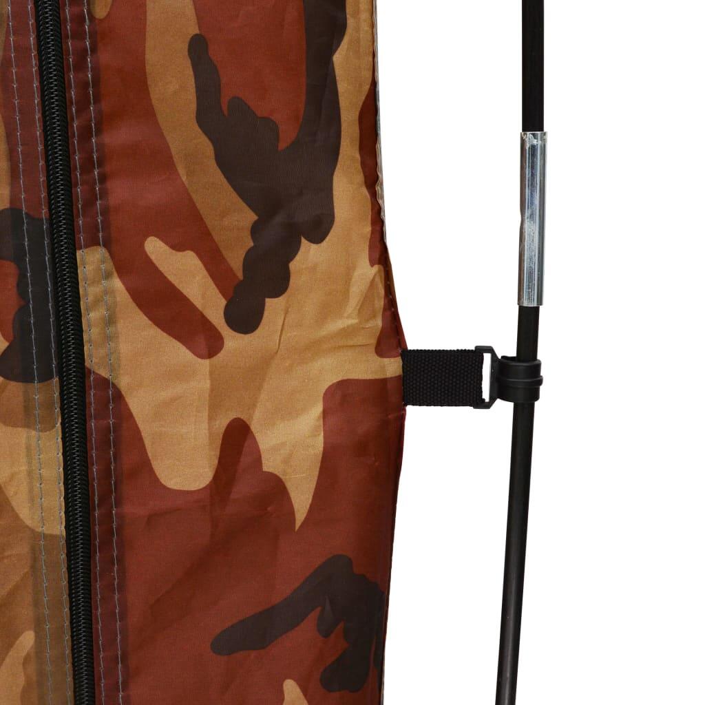 VidaXL Tienda ducha y vestuario camuflaje 130 x 130 x 210 cm 4/5