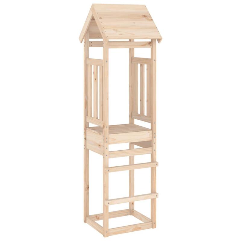 Torre de brincar 52,5x46,5x206,5 cm madeira de pinho maciça vidaXL