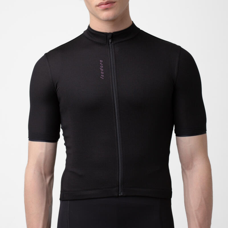 Maillot à manches courtes de cyclisme pour hommes Anthracite / Anthracite