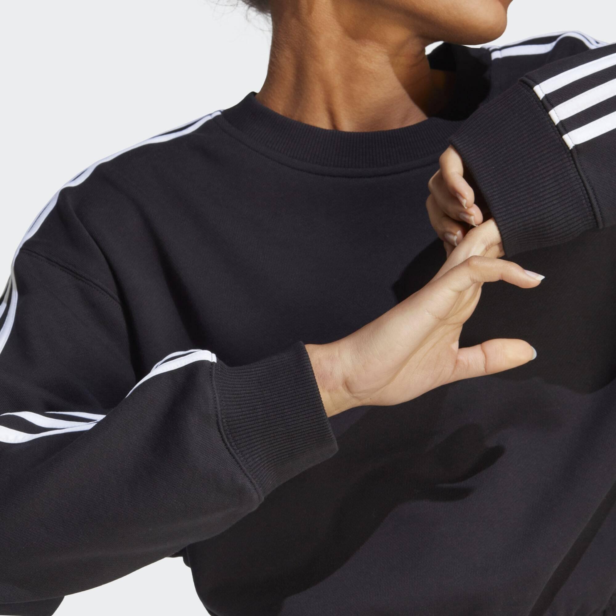Felpa Essentials 3-Stripes Crop 5/5