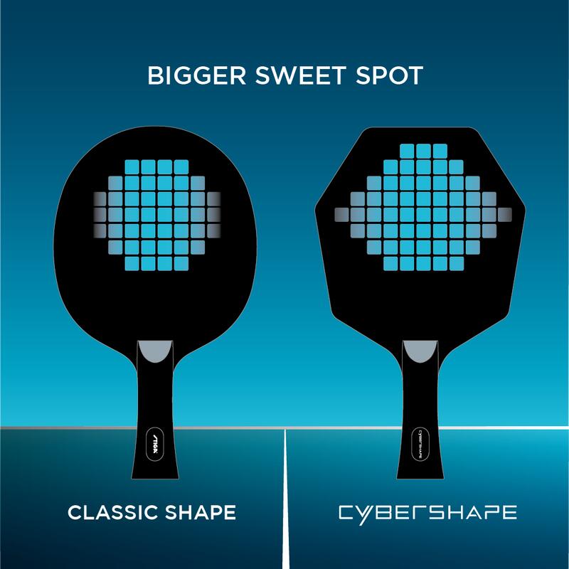 Tischtennisschläger Preassembled Cybershape Wood CWT - DNA Dragon Grip 2.3