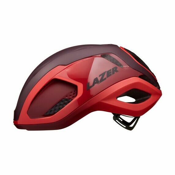 LAZER Kask rowerowy szosowy/gravel Vento KinetiCore, czerwony