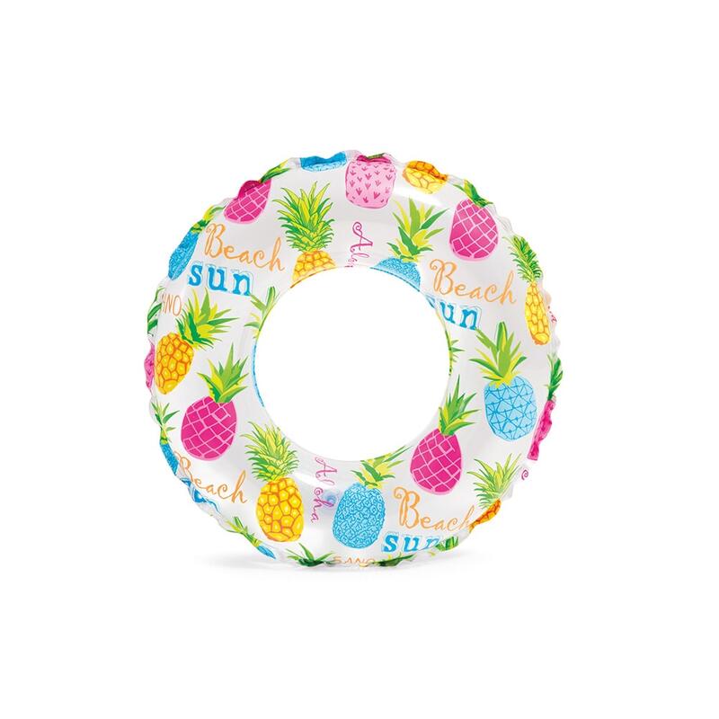 Lively Print Kids Swim Ring 24" - Random color