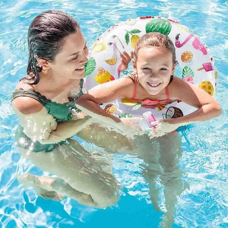 Lively Print Kids Swim Ring 20" - Random color