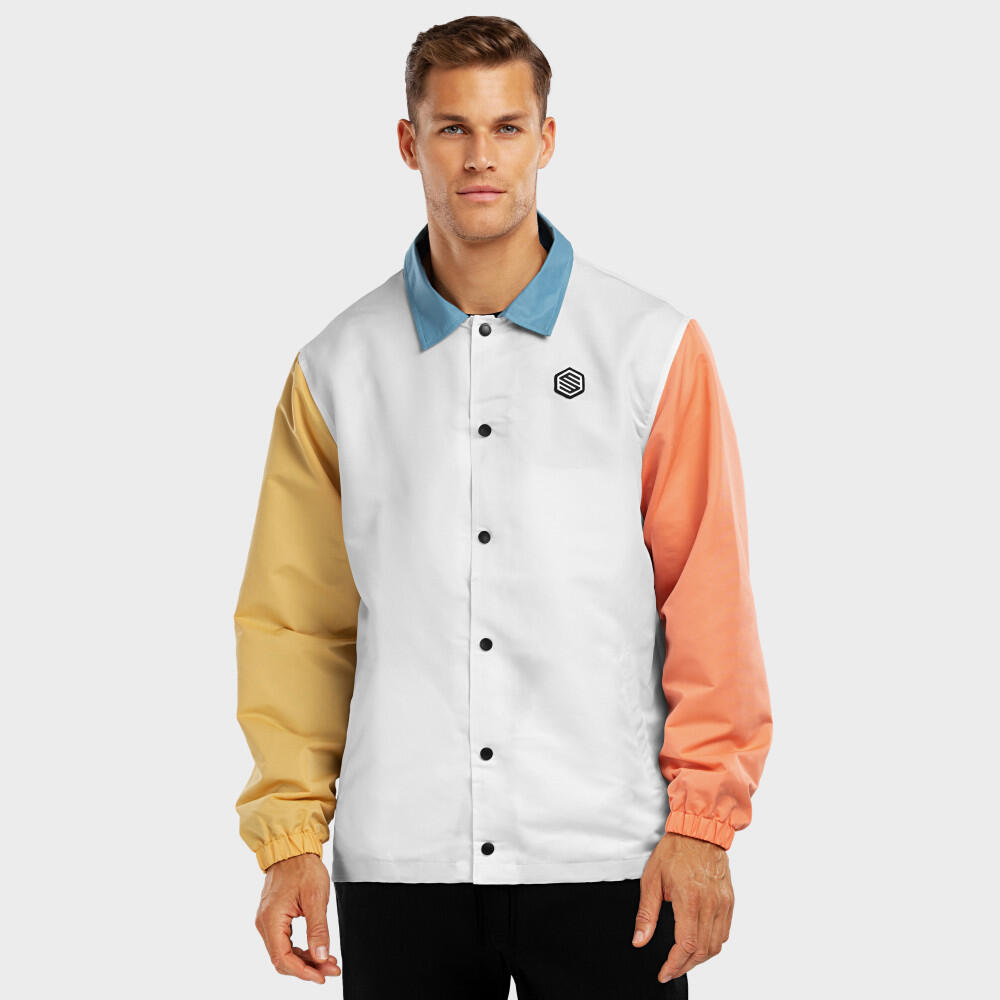 Surf Mentawai Men's Coach Jacket White