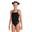 Filles Team Challenge Back Solid Combinaison de natation - Noir/Blanc