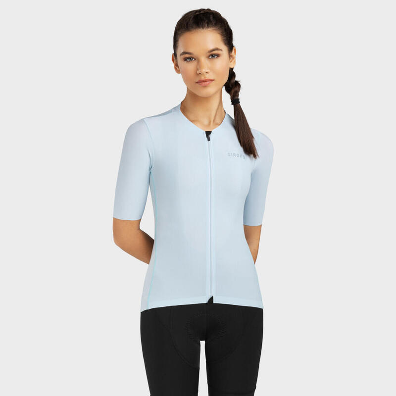 Camisola ultraleve Ciclismo SIROKO SRX PRO Costa Azul Claro Mulher