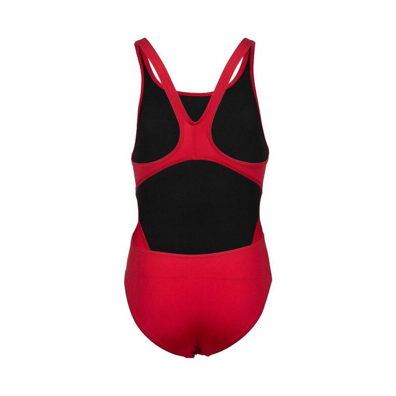 Meisjes Team Swim Tech Solid Badpak - Rood/Wit