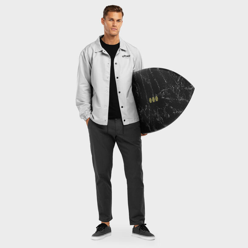 Veste coach homme Surf North Shore Gris