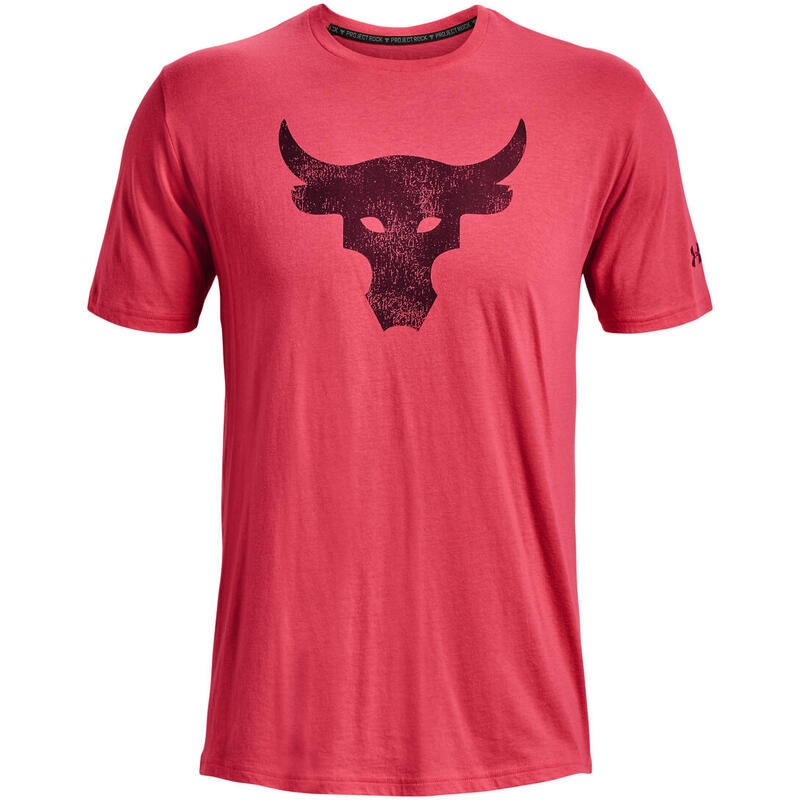 Camiseta Under Armour Project Rock Brahma Bull, Rosado, Hombre