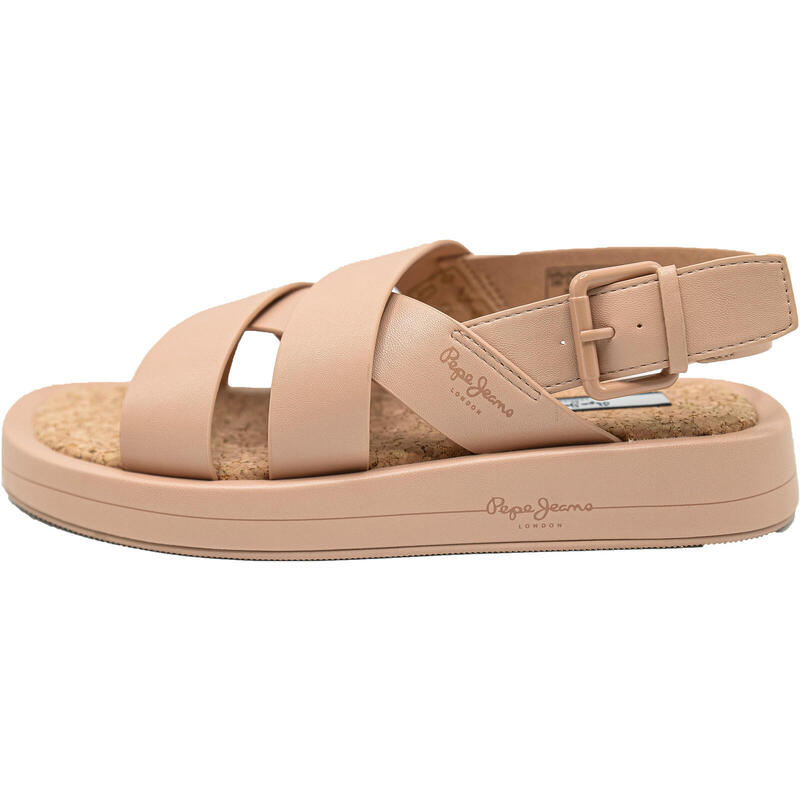 Des sandales Pepe Jeans Summer Block, Beige, Femmes